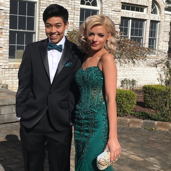 jovani mint green dress